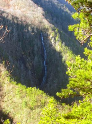 Buckeye Falls as seen from Chigger Ridge - Taken Feb 22- 2014
