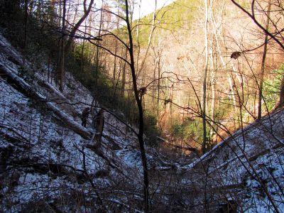 Taken 3-7-2015  view from top of falls 
