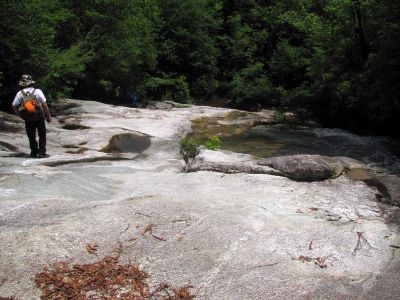 Bol'Dar standing on the falls (looking down from near top)  Taken 6-13-2012
