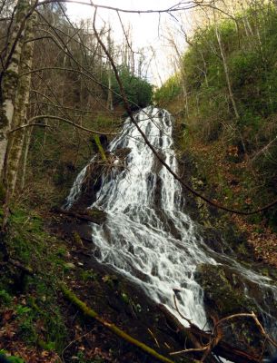 Taken 4-4-2017 Me at the top of the falls (look for the blue shirt) 
