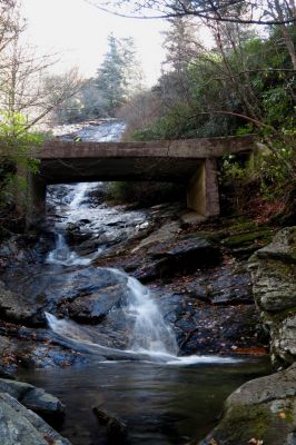 Waterfall found on an unnamed creek along the Flat Laurel Creek Trail - Taken 10-22-2014
