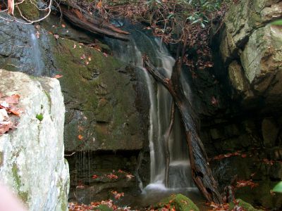 Sulphur Spring Branch Falls (lower)
Top portion of the lower falls.
