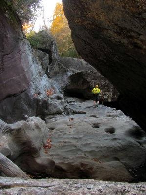 There is always something really cool down in the gut as you continue around each new obstacle ! 
