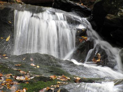 Devil Fork Falls
More falls we found above the Upper Devil Fork Falls. This was a 'double falls'. Close up of one small part. (taken 10-19-2010)
