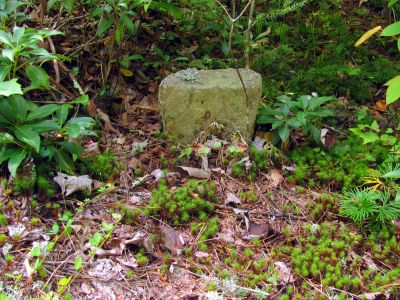 Rock markers in the old graveyard
