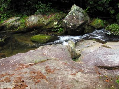 creek crossing on Gragg Prong Creek
