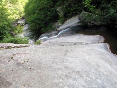 Nice waterfalls beside trail on the Gragg Prong Creek

