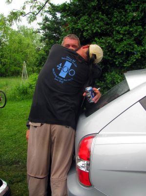 Jonny Reb making out with Matt
