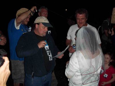 RAT performing the Mock Hairnt Wedding of Matt and Stella
