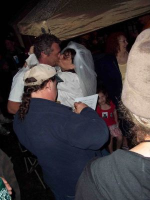 RAT performing the Mock Hairnt Wedding of Matt and Stella
