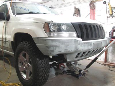 AFTER trimming bumper and fender 
