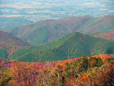 View from Blackstack Cliffs (Taken 10-8-2011) (Round Knob)
