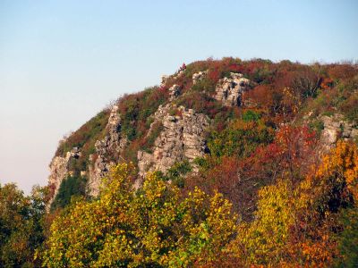View of Blackstack Cliffs from field near the old resort site (Taken 10-8-2011)
