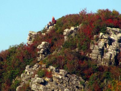 View of Blackstack Cliffs from field near the old resort site (Taken 10-8-2011)

