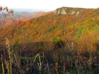 View of Blackstack Cliffs from  the old resort site (Taken 10-8-2011)
