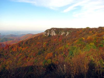 View of Blackstack Cliffs from  the old resort site (Taken 10-8-2011)
