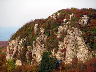 View of Blackstack Cliffs from  the old resort site (Taken 10-8-2011)
