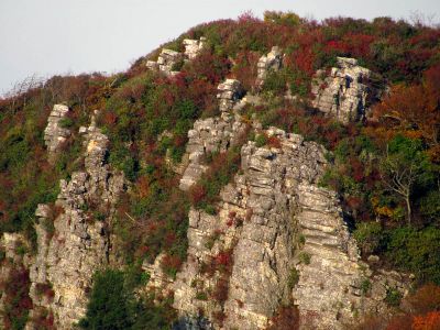 View of Blackstack Cliffs from  the old resort site (Taken 10-8-2011)
