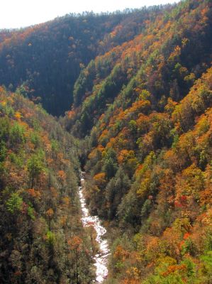 View of the gorge from Diamond Rock 
