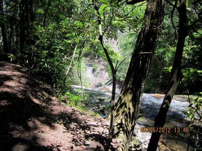 Approaching the top of the South Harper Creek Falls - Taken 6-26-2012 (photo By Dave Aldridge)
