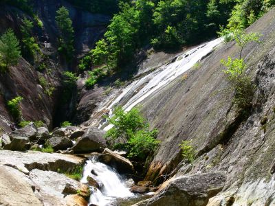 RAT almost at the end of the gorge at the base of the South Harper Creek Falls - Taken 6-26-2012 (Photo By Dave Aldridge)
