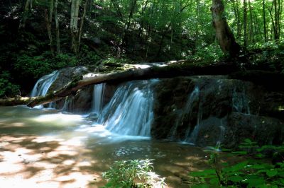 Small Shelf falls found just above Cobweb Falls Taken 7-16-2014
