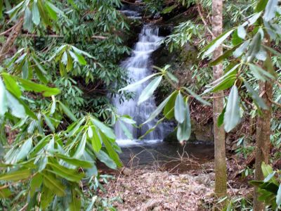 Hell Hollow falls (upper right)
Taken 4-2-2010
