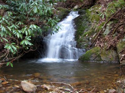 Hell Hollow falls (upper right)
Taken 4-2-2010
