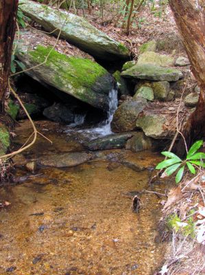 Smalls falls just above top of Mountaineer Falls - Taken 4-14-2012
