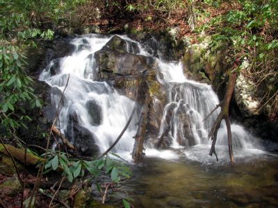 First set of falls found well above the Lower Higgins Creek Falls - taken Feb. 3, 2012
