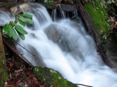 Cascades just below the Middle Wilderness Falls Taken 2-23-2012
