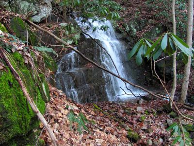 Largest falls just below the Middle Wilderness Falls Taken 2-23-2012
