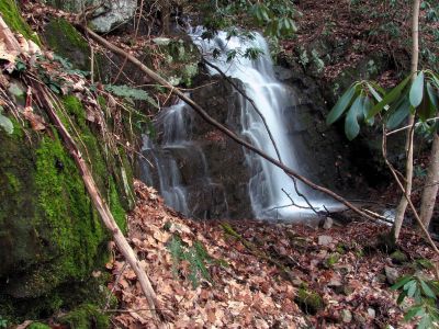 Largest falls just below the Middle Wilderness Falls Taken 2-23-2012

