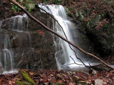 Largest falls just below the Middle Wilderness Falls Taken 2-23-2012
