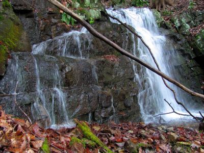 Largest falls just below the Middle Wilderness Falls Taken 2-23-2012

