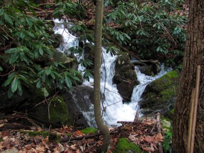 Smaller falls below Middle Wilderness Falls Taken 2-23-2012
