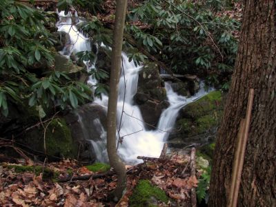 Smaller falls below Middle Wilderness Falls Taken 2-23-2012
